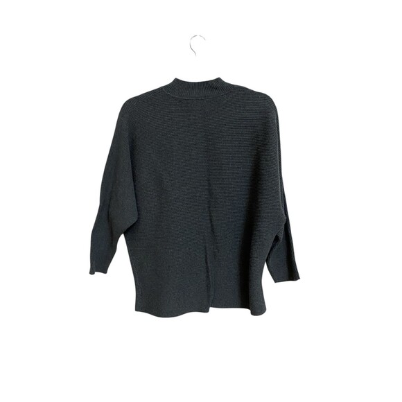 Vince Camuto Ribbed Bat Wing Sleeve  Top Size L Gray - Picture 3 of 5